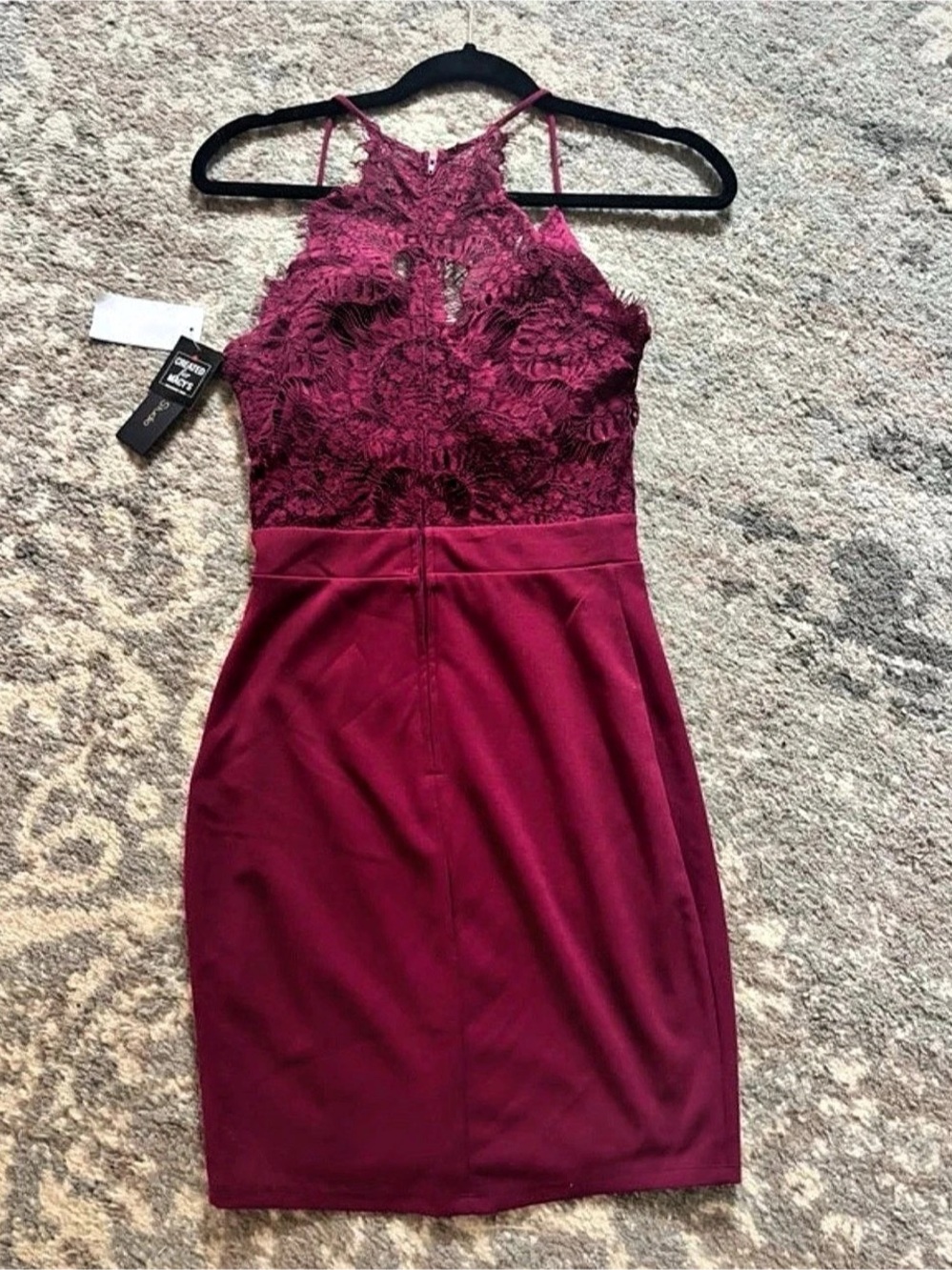 BCX Floral Lace Mini Dress Pink Size 1